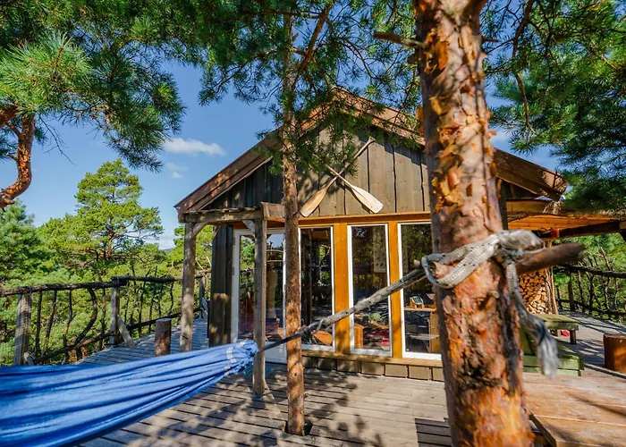 Gluba Treetop Furunala Prázdninový dům Harkmark
